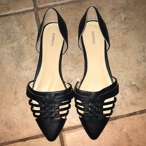 Express women’s flats, black, size 9. NWOT.